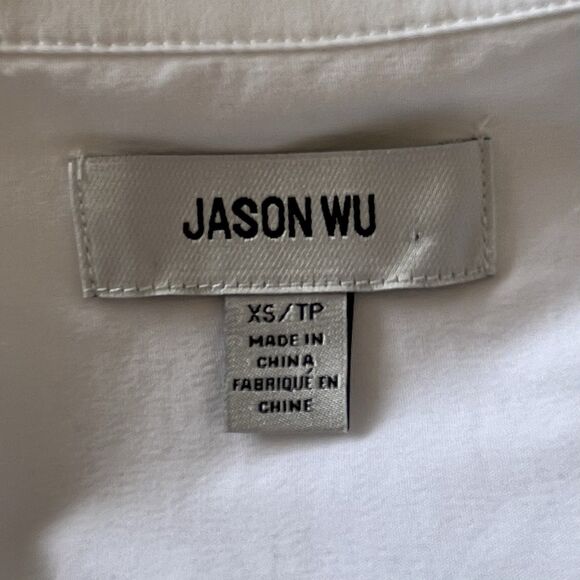 Jason Wu White Shirt Size XS Old Money Quiet Luxury Academia Preppy Button Up - Picture 8 of 13